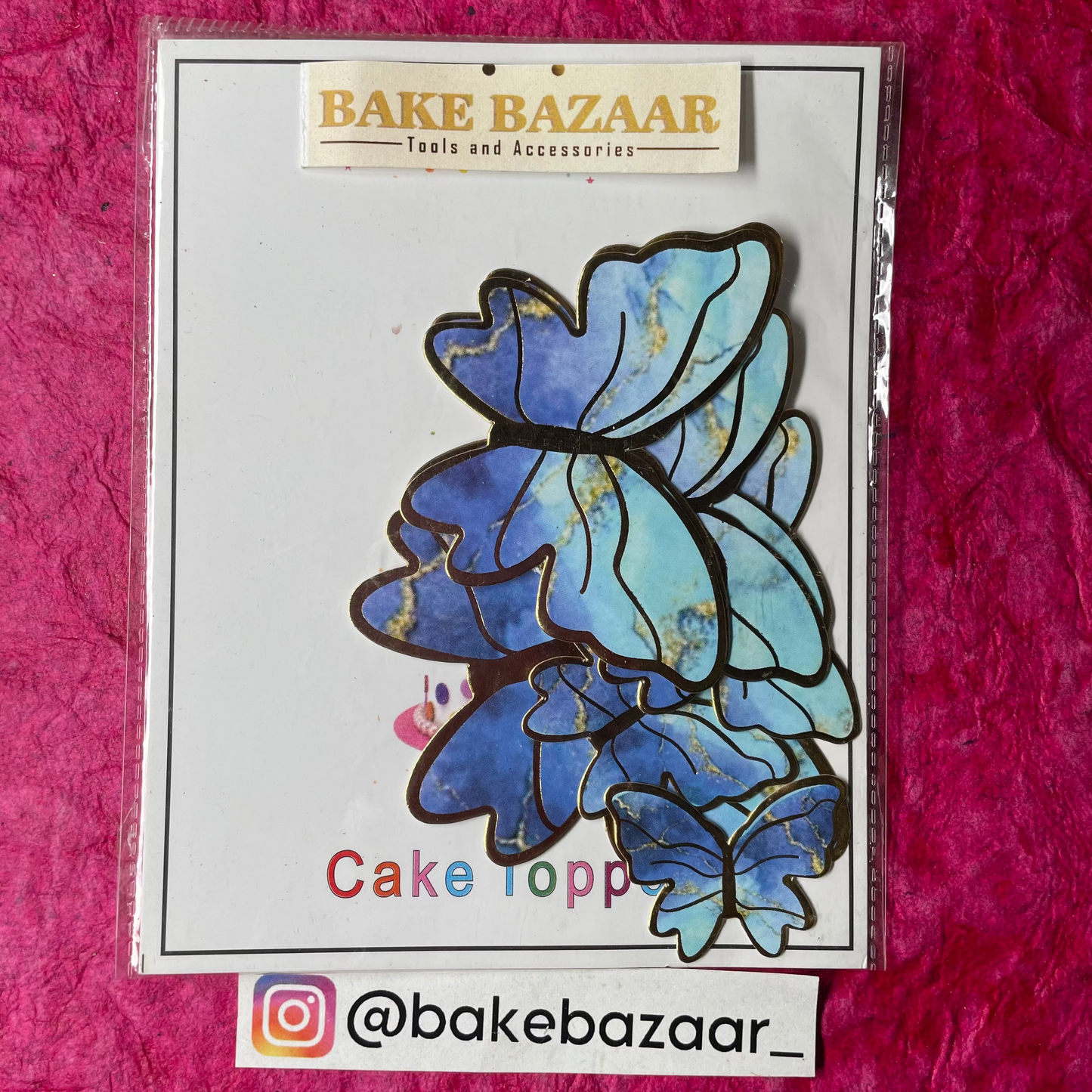 10pcs Multicolor  Butterfly Paper Topper
