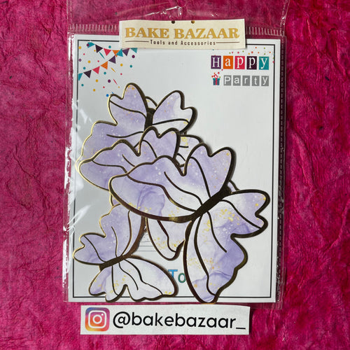 10pcs Multicolor  Butterfly Paper Topper