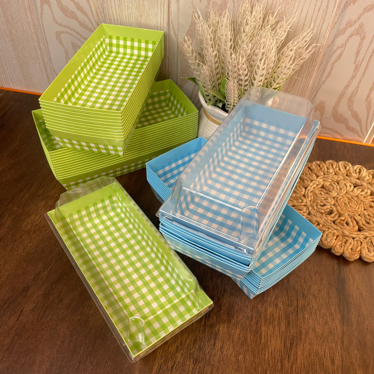 Rectangle Direct Bakeable Paper Mold With Lid – BAKE BAZAAR