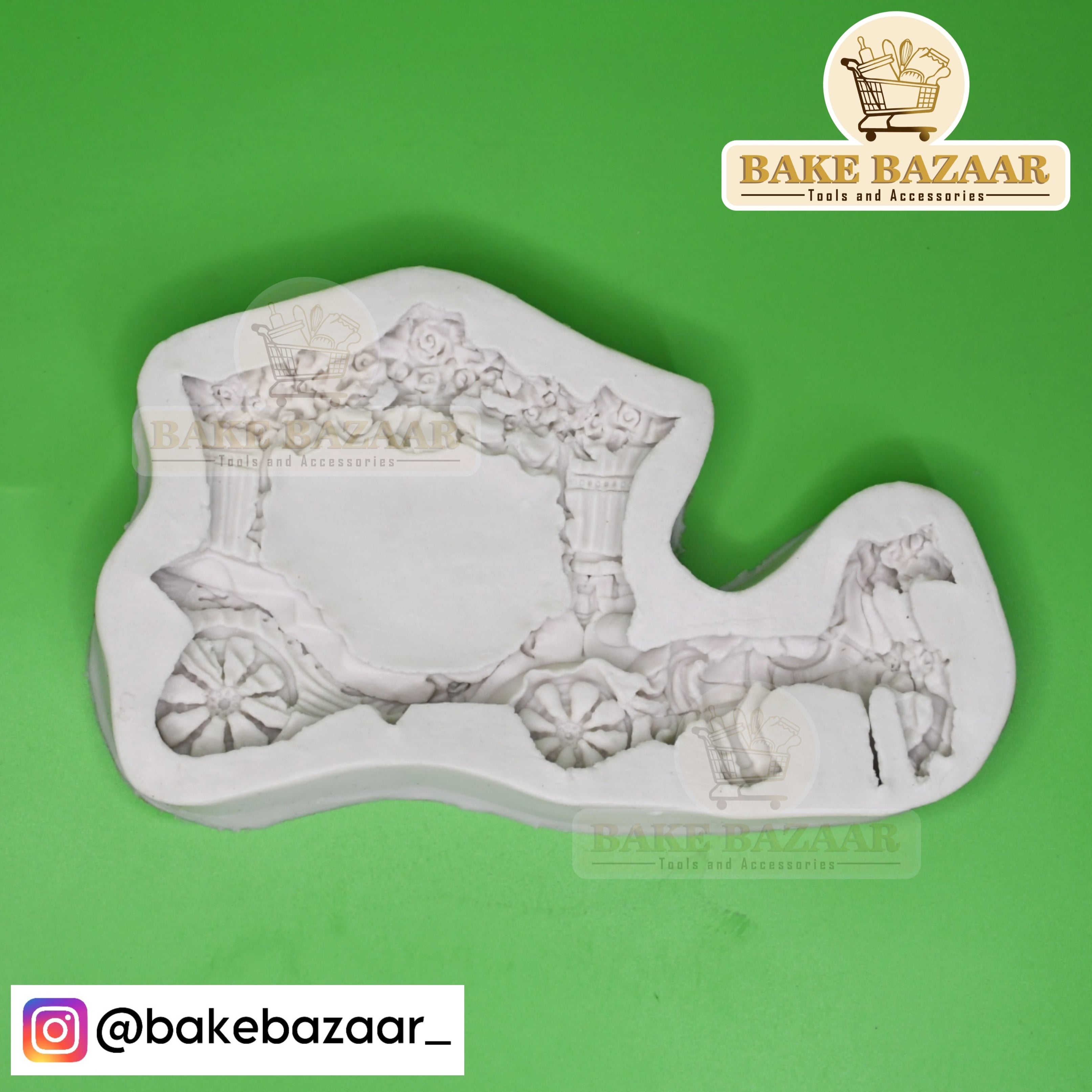 Royal Wedding Horse Carriage Silicone Fondant Mould