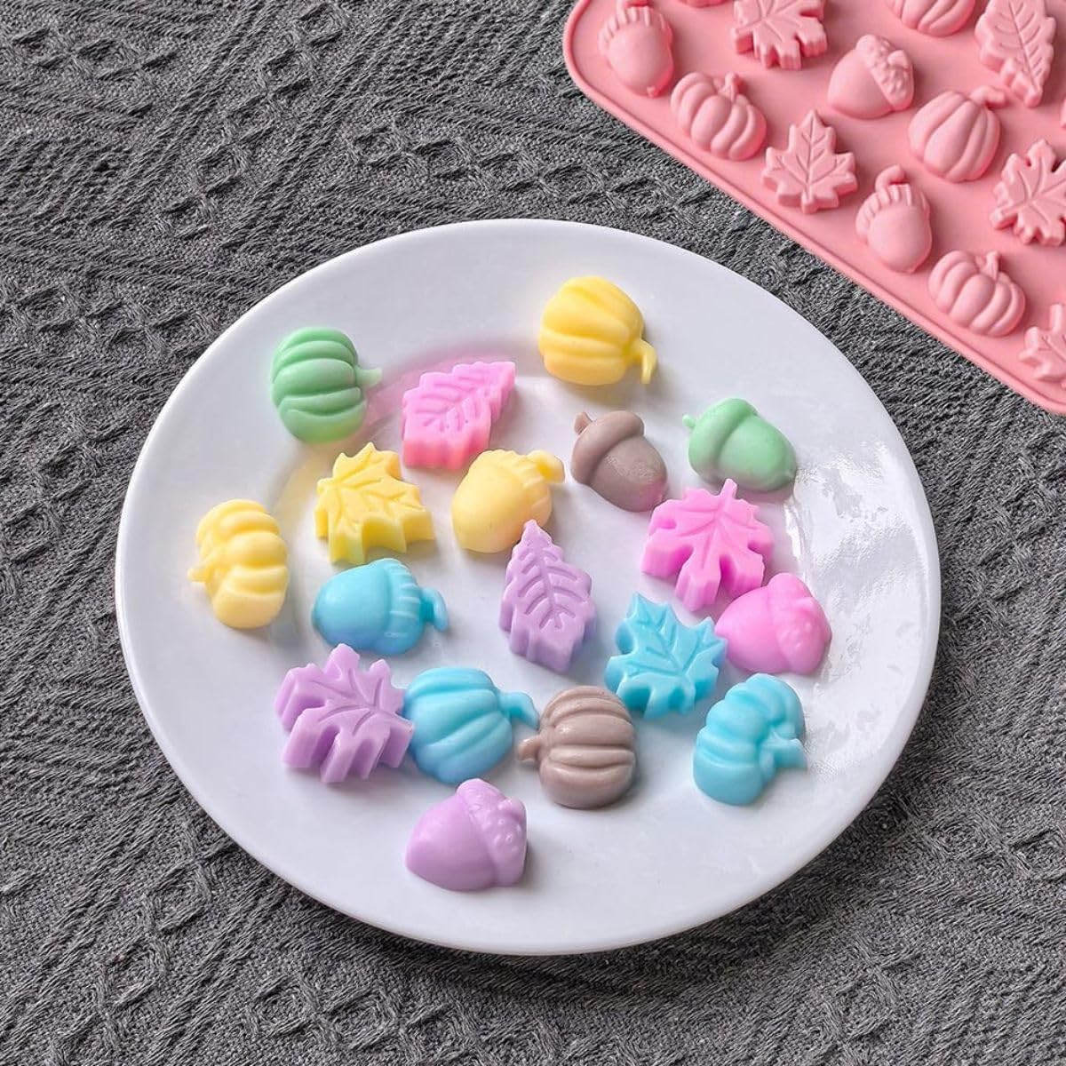 Autumn Fall Theme Candy Silicone Mold
