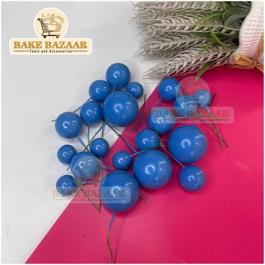 Blue Shining Faux Ball