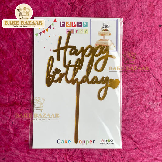 Acrylic Happy Birthday Topper