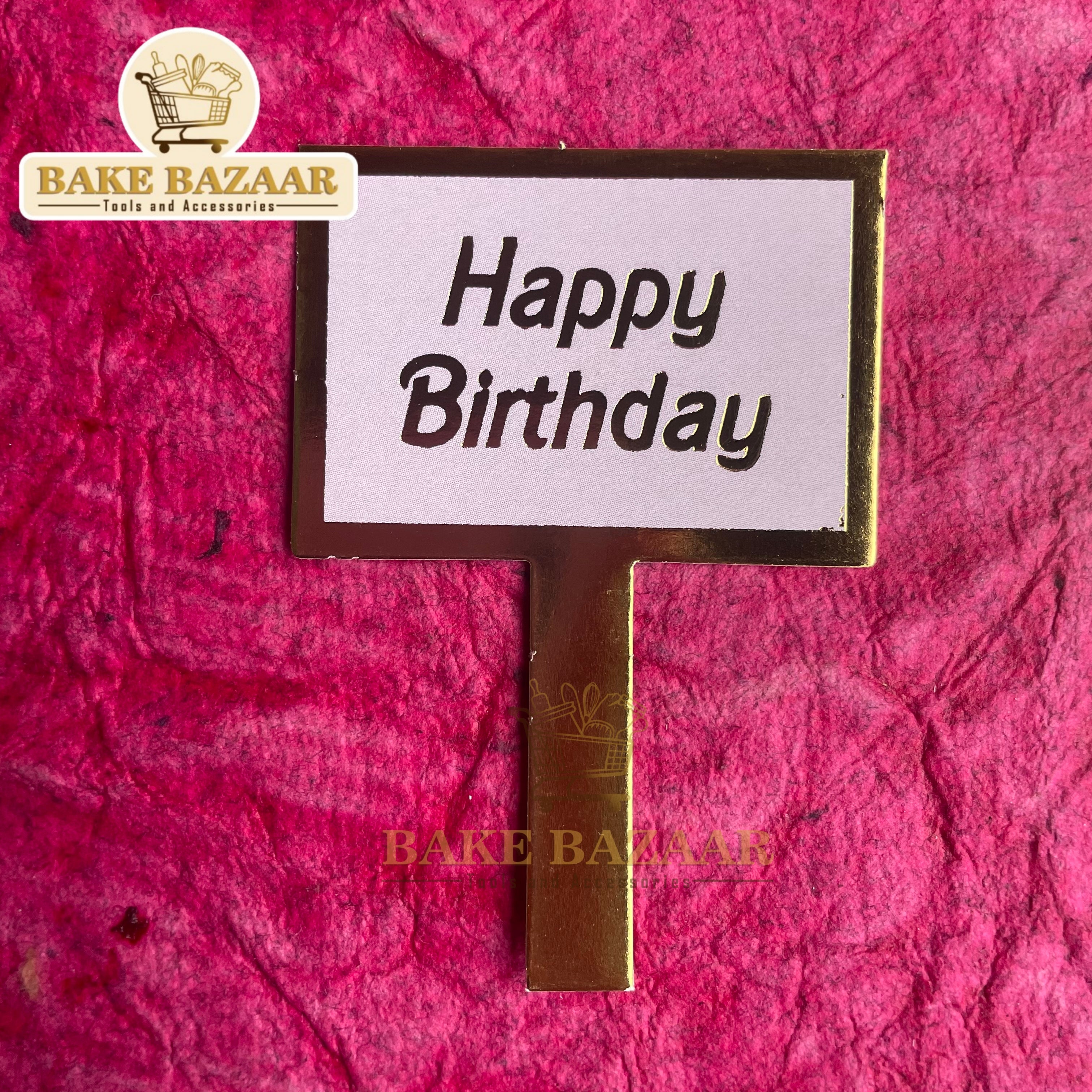 20pc Happy Birthday Paper Topper(Purple)