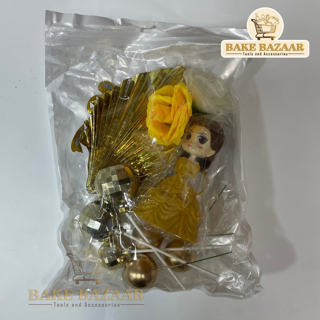 Bella Theme Happy Birthday Cake Topper Set