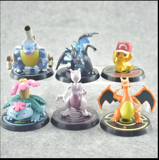 Pokemon Action Figure (Pack of 6)