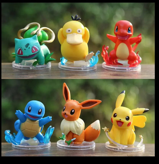Pokémon Collectables Figures Set of 6 (6CM-8CM)