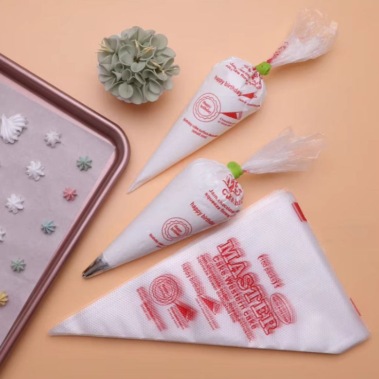 Piping Bags for Cake Decoration {Medium}(100pc pack)