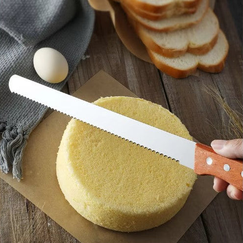 Bread Knife Wooden Handle {12 Inch}