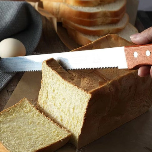 Bread Knife Wooden Handle {12 Inch}