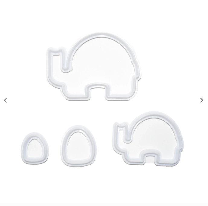 Elephant Fondant and Cookie Cutter Set