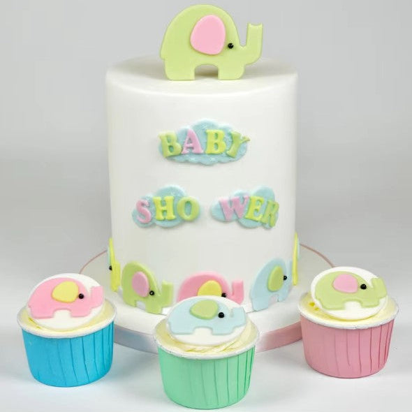 Elephant Fondant and Cookie Cutter Set