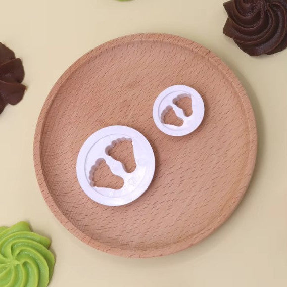 2 Baby Feet fondant Cutter