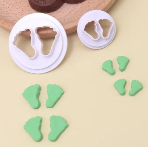 2 Baby Feet fondant Cutter