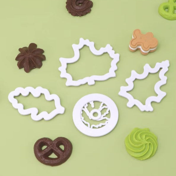 4pcs Tropical Leaf Fondant Cookie Cutter