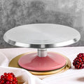 Detachable 360° Rotating Cake Turntable with Stainless Steel Ball Bearings