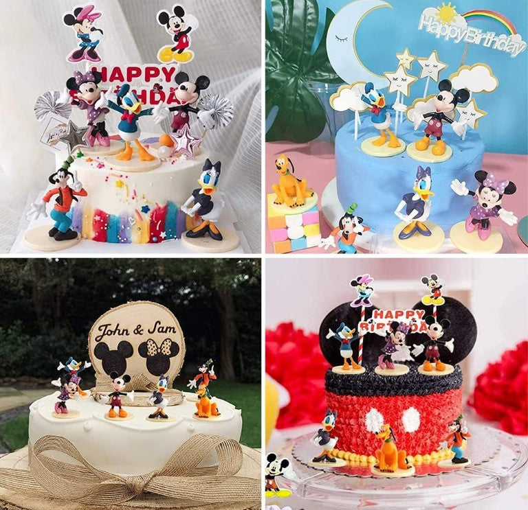 6 Pcs Mickey Mouse & Minnie Mouse Toy