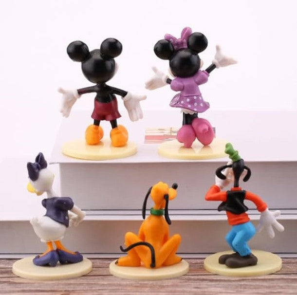 6 Pcs Mickey Mouse & Minnie Mouse Toy