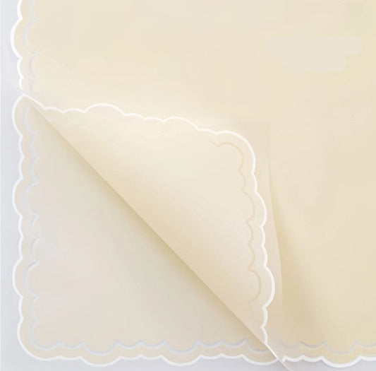 Premium Flower Wrapping Paper with Wavy Lines