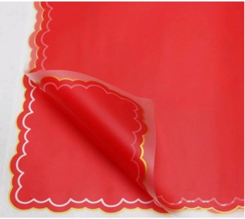 Premium Flower Wrapping Paper with Wavy Lines