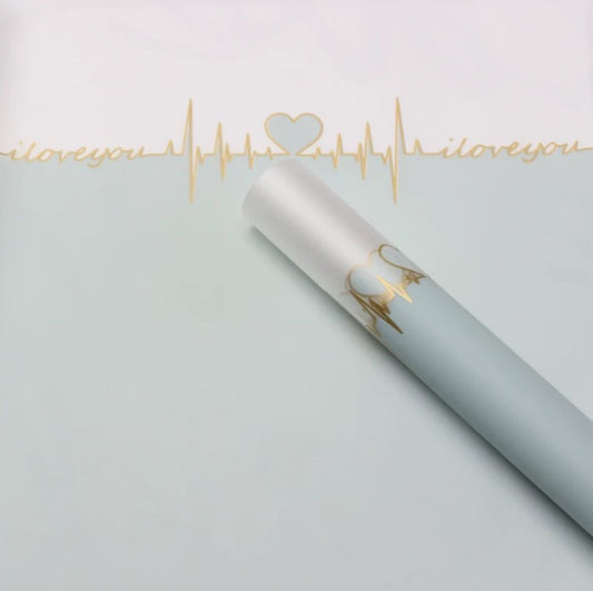 Heartbeat Frosted Wrapping Paper