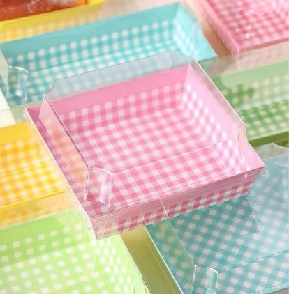 Square Direct Bakeable Mould With Lid (10 Pcs Pack)