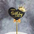 Happy Birthday Topper with Crown