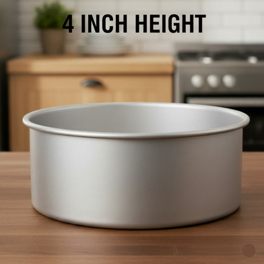 Round Aluminum Tin (Size-8inchx4inch)