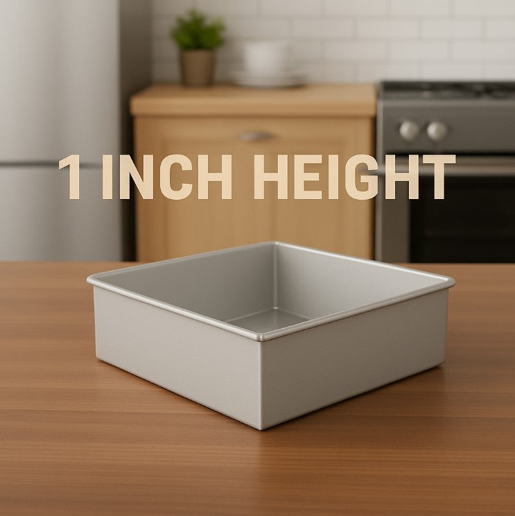 Square Aluminum Tin (Size-6x6x1)
