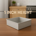 Square Aluminum Tin (Size-6x6x1)