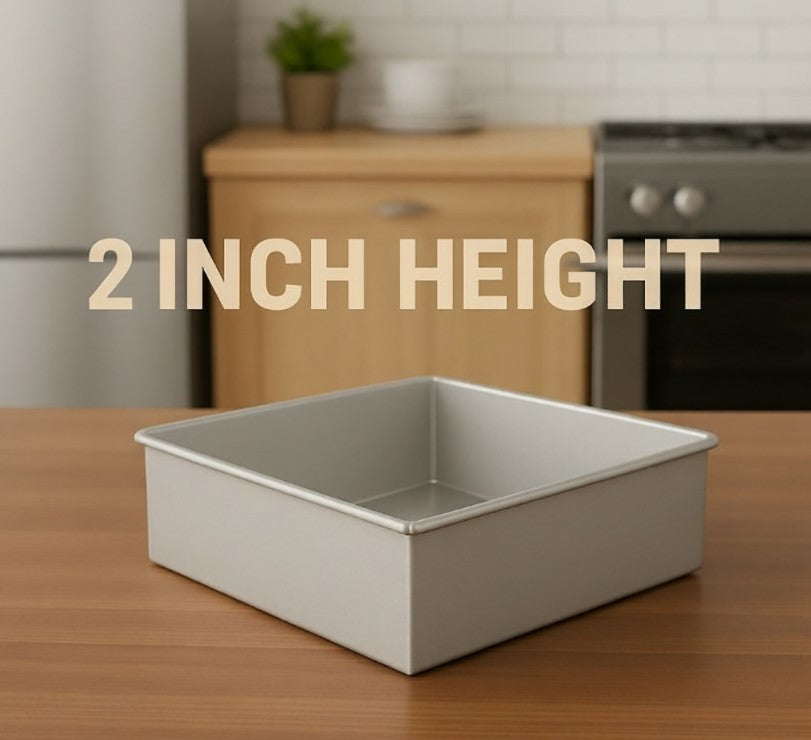 Square Aluminum Tin (Size-4x4x2)