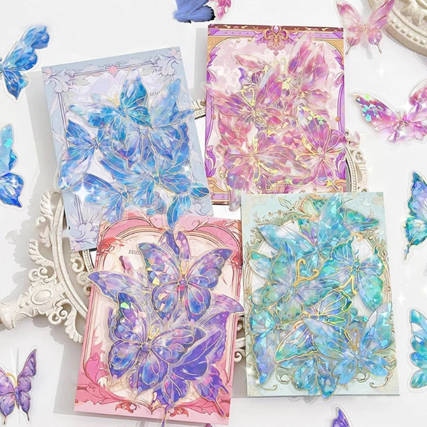 3D Butterfly Cake Topper Sticker (Purple)