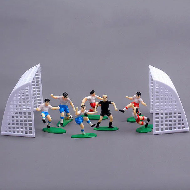 Football 8-Piece Cake Topper Toy Set Birthday Cake Decoration