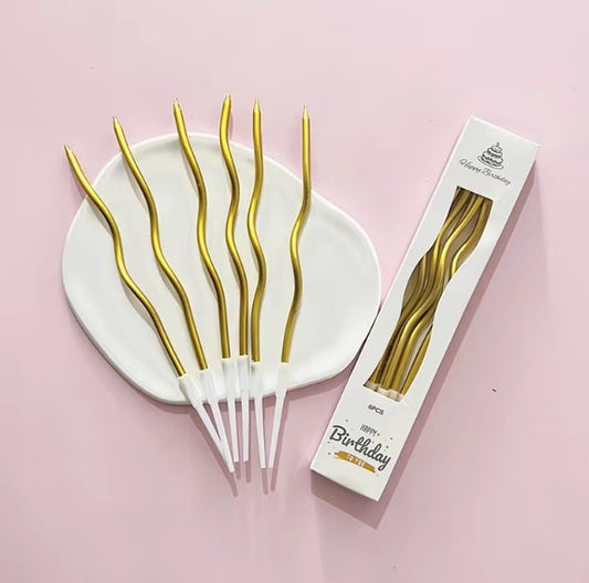 Twisty Golden Candle