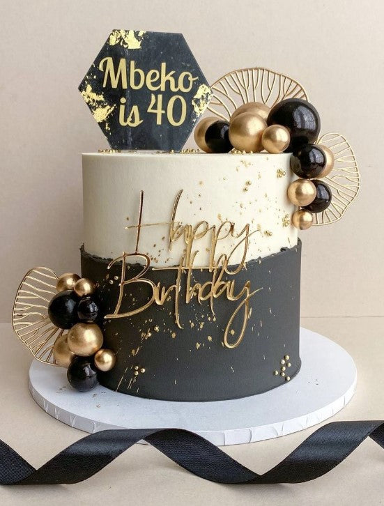 Black Shining Faux Ball