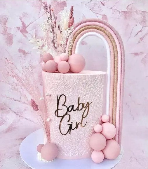 Baby Pink Shining Faux Ball