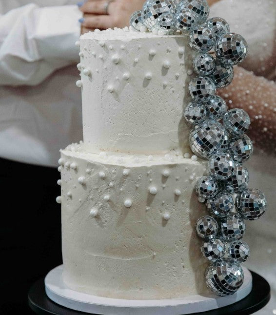 Silver Disco Faux Ball