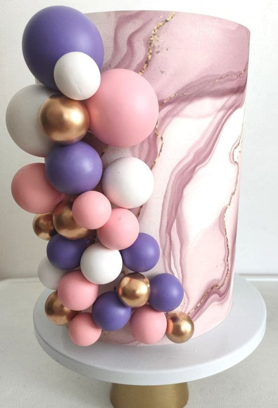 Dark Navy Blue Shining Faux Ball