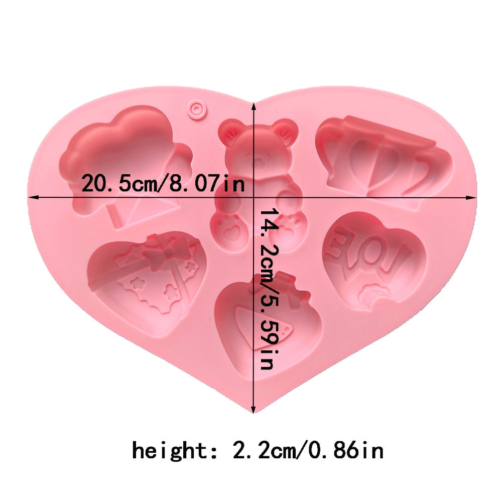 Valentine Day Theme Silicone Mold