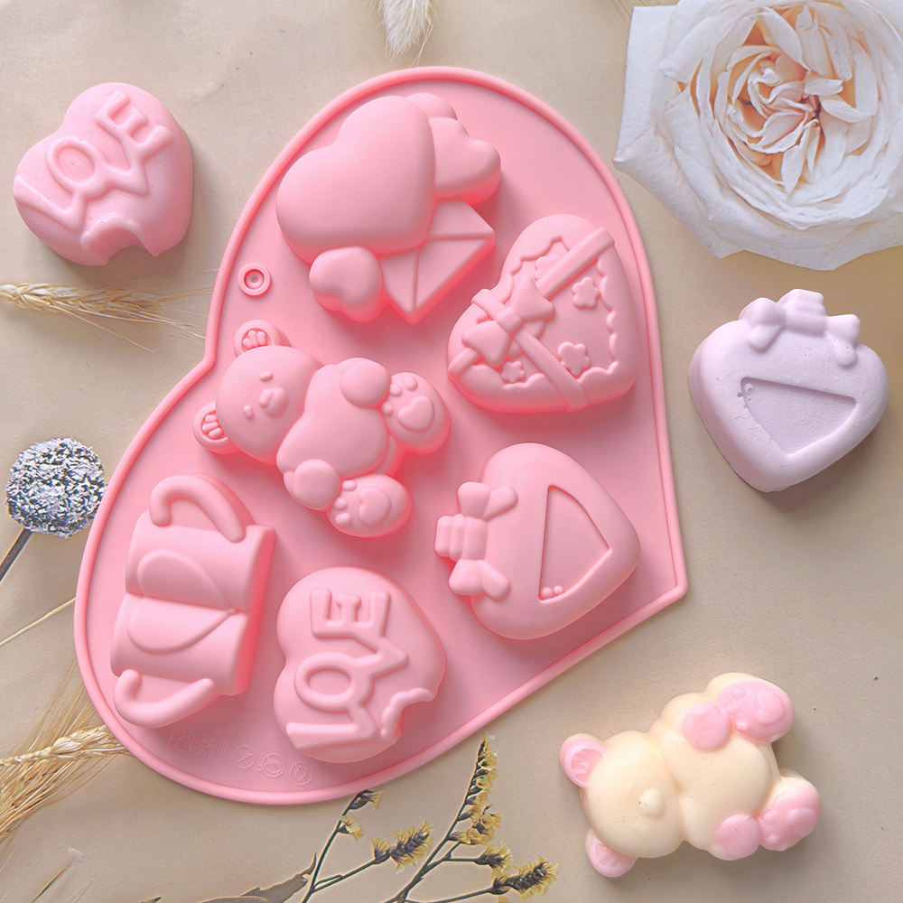 Valentine Day Theme Silicone Mold