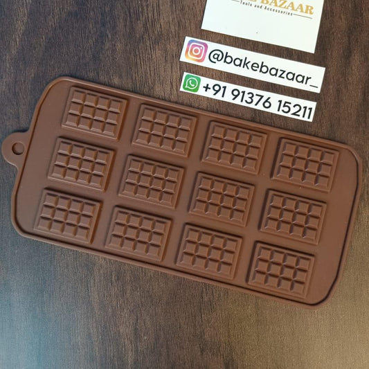 Mini Chocolate Bar 12 in 1 Cavity Silicone Mold