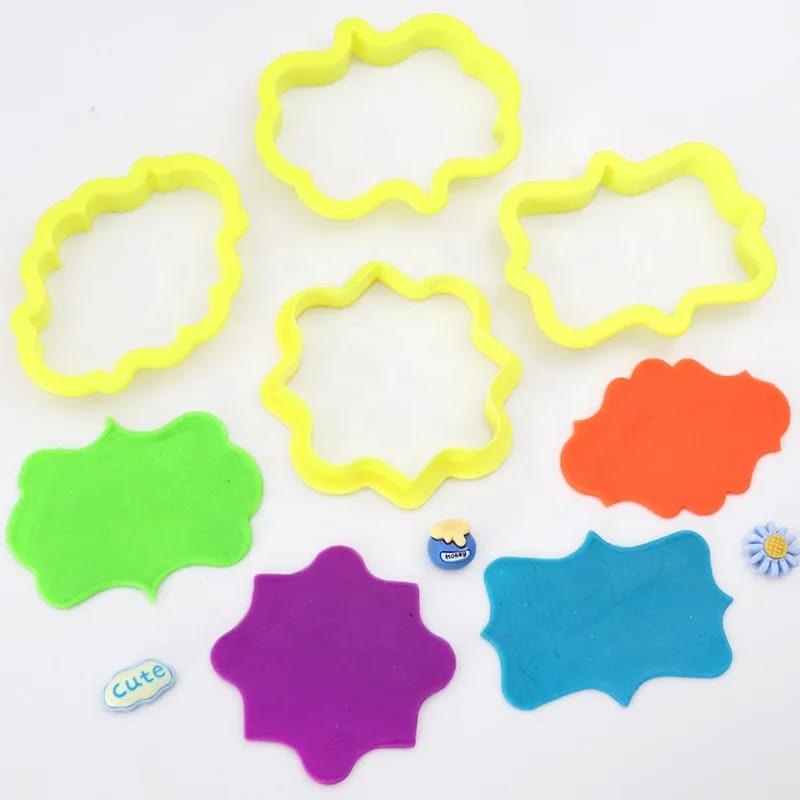 4 pcs Vintage Plaque Frame Cookie Cutter