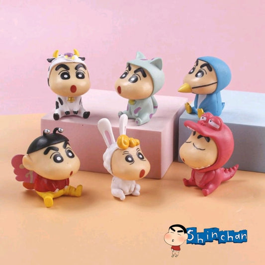 Shin Chan Action Figures (Set of 6) 5 TO 6 CM