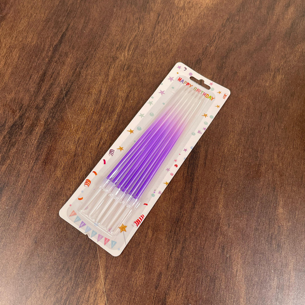 6pc Ombre Straight Candles