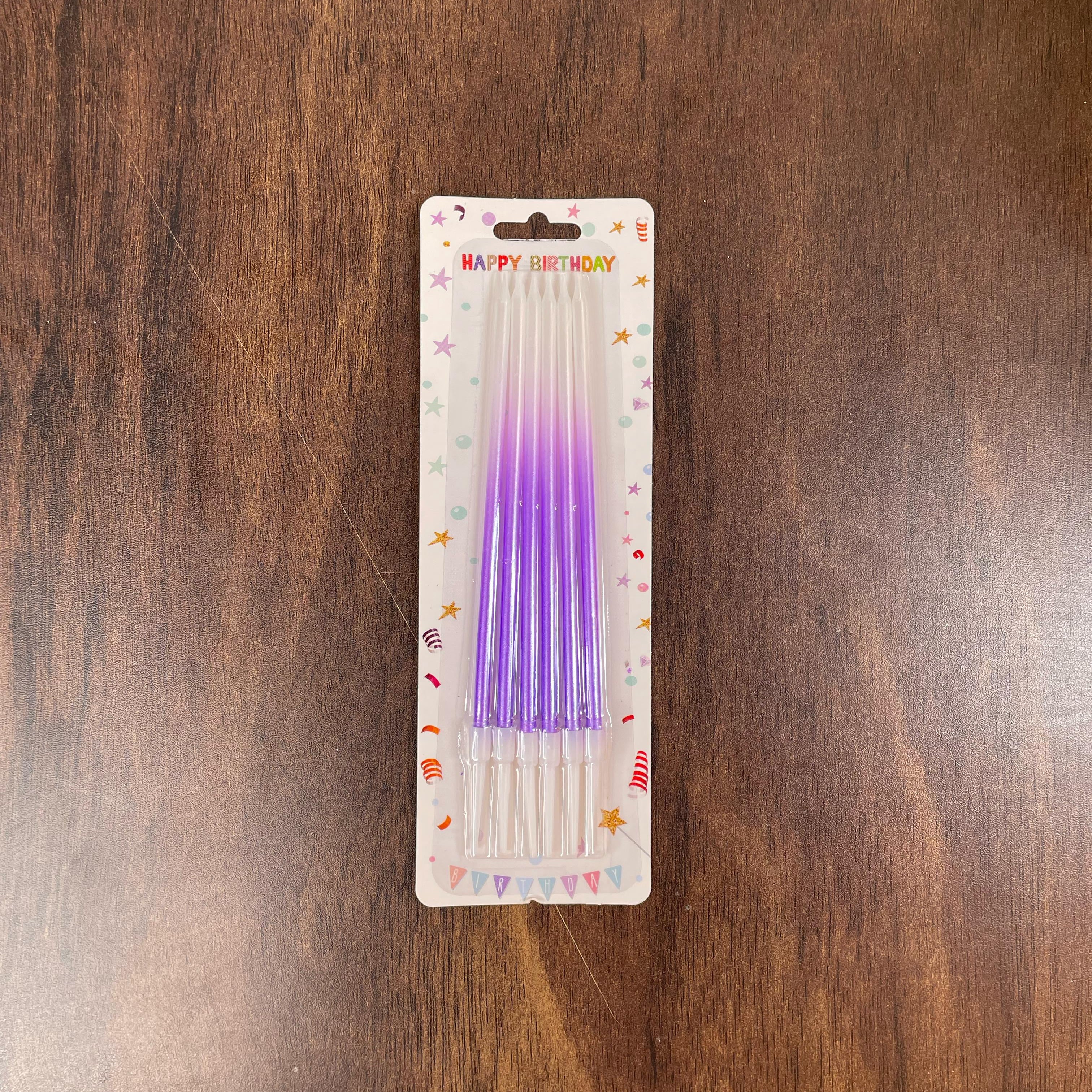 6pc Ombre Straight Candles