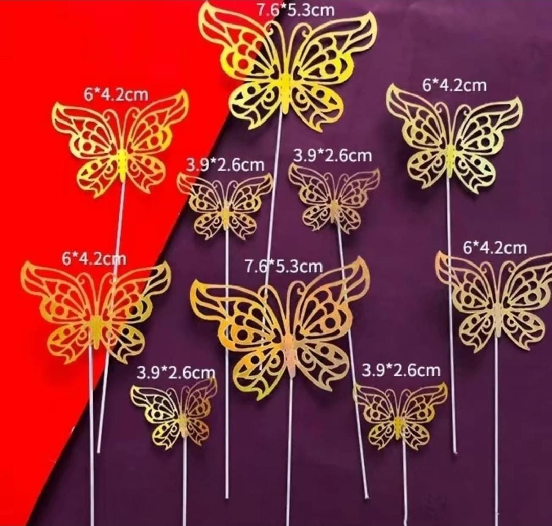 Golden Butterfly with String (Design 3)