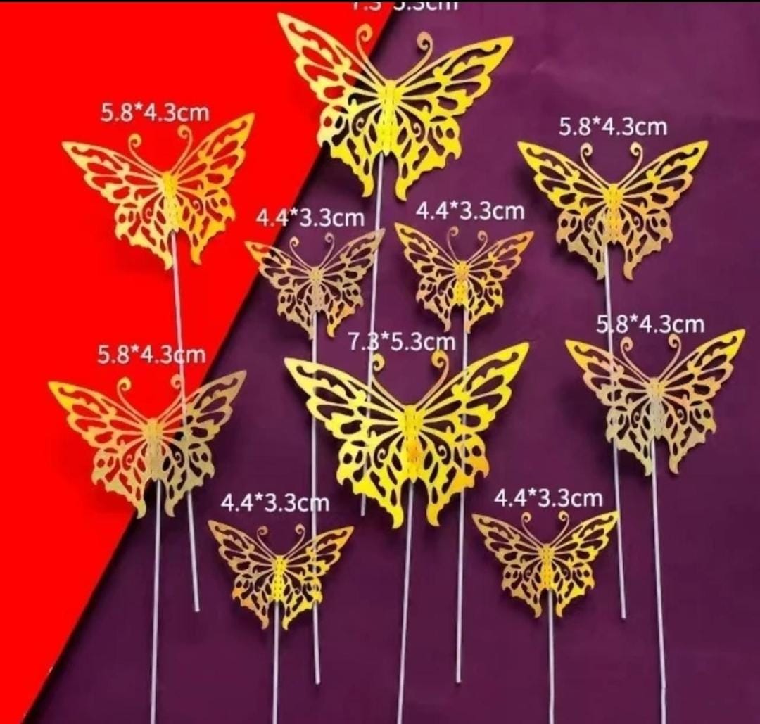 Golden Butterfly with String (Design 2)