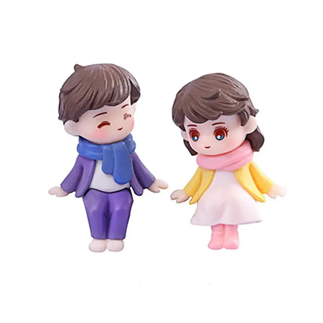 Winter Scarf Couple Miniature For Cake BBM027