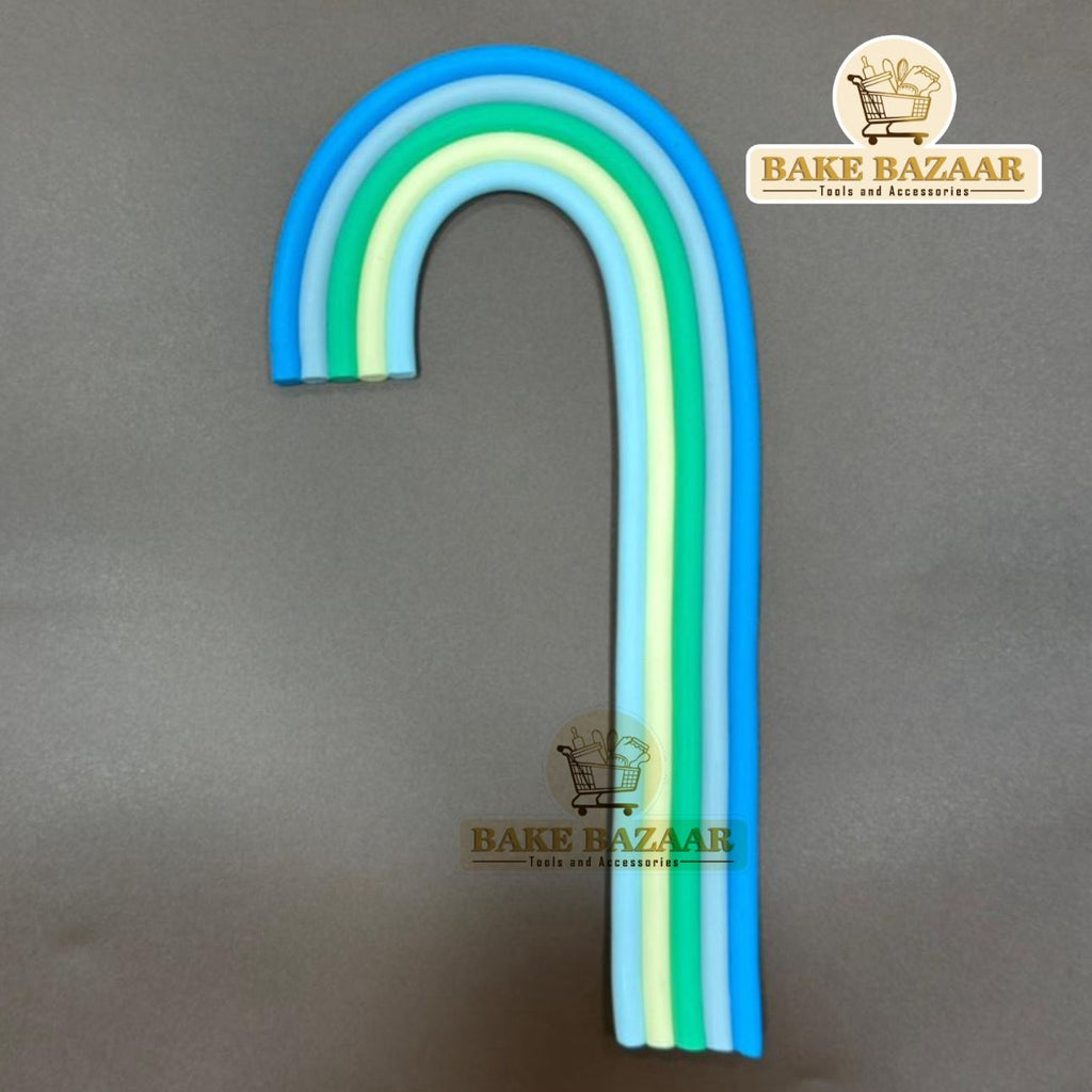 Silicone Rainbow Cake Topper Multicolor (1)