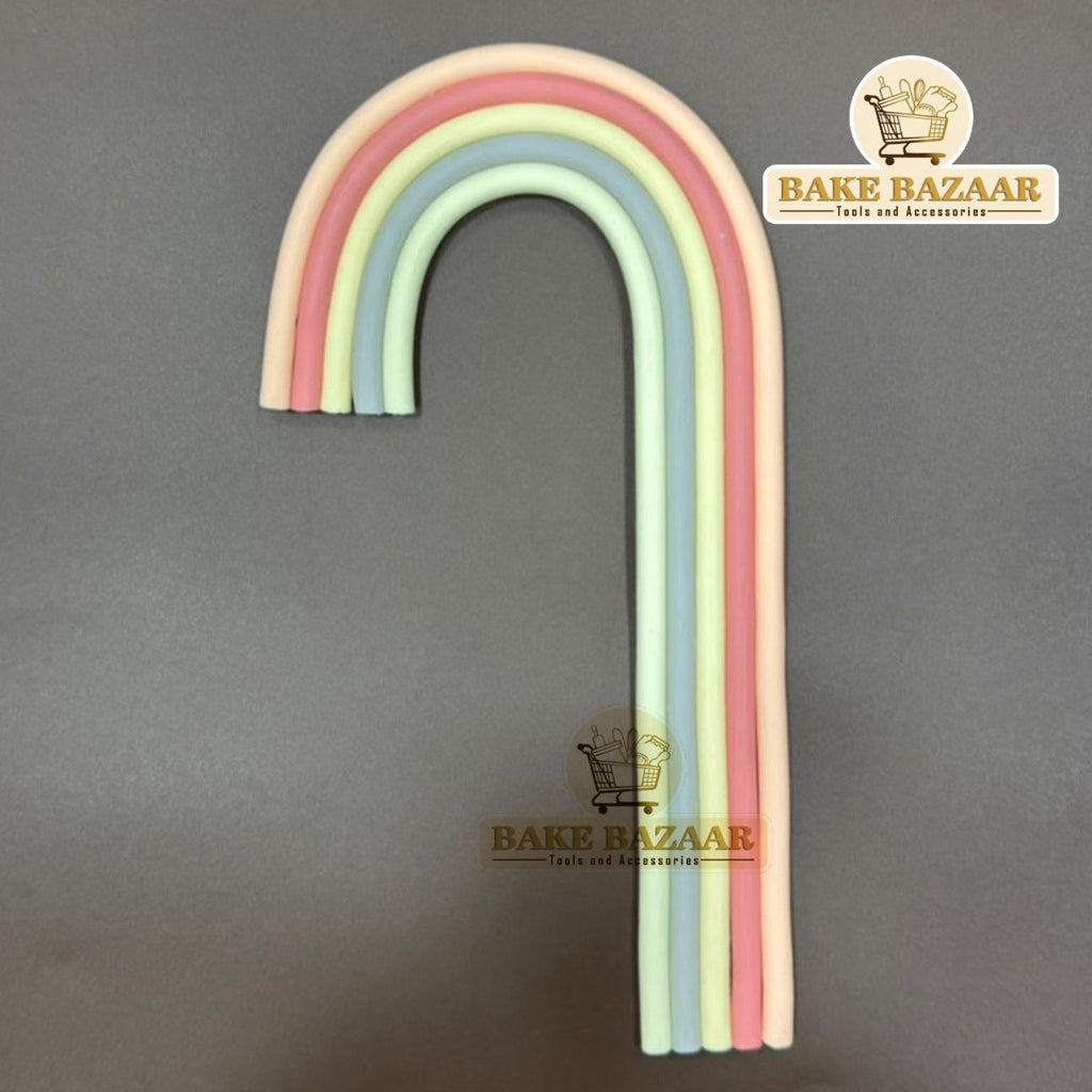 Silicone Rainbow Cake Topper Multicolor (3)